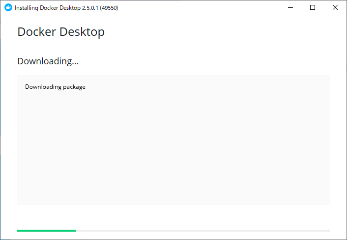 Docker Desktop for Windows インストール