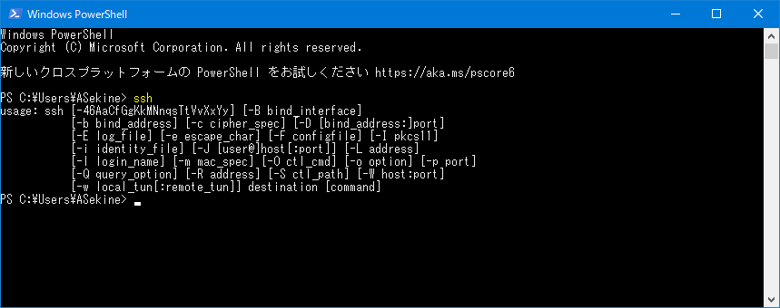 ssh command